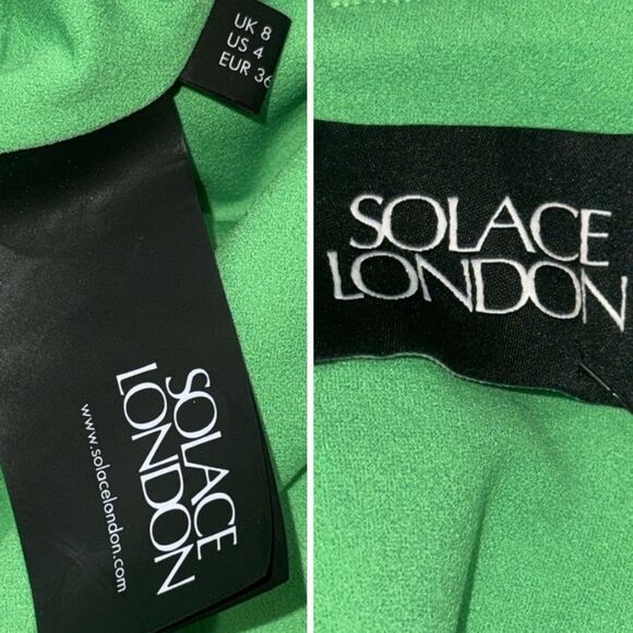 New Solace London SAREN ONE SHOULDER CREPE MAXI DRESS US Size 4 - Picture 15 of 16